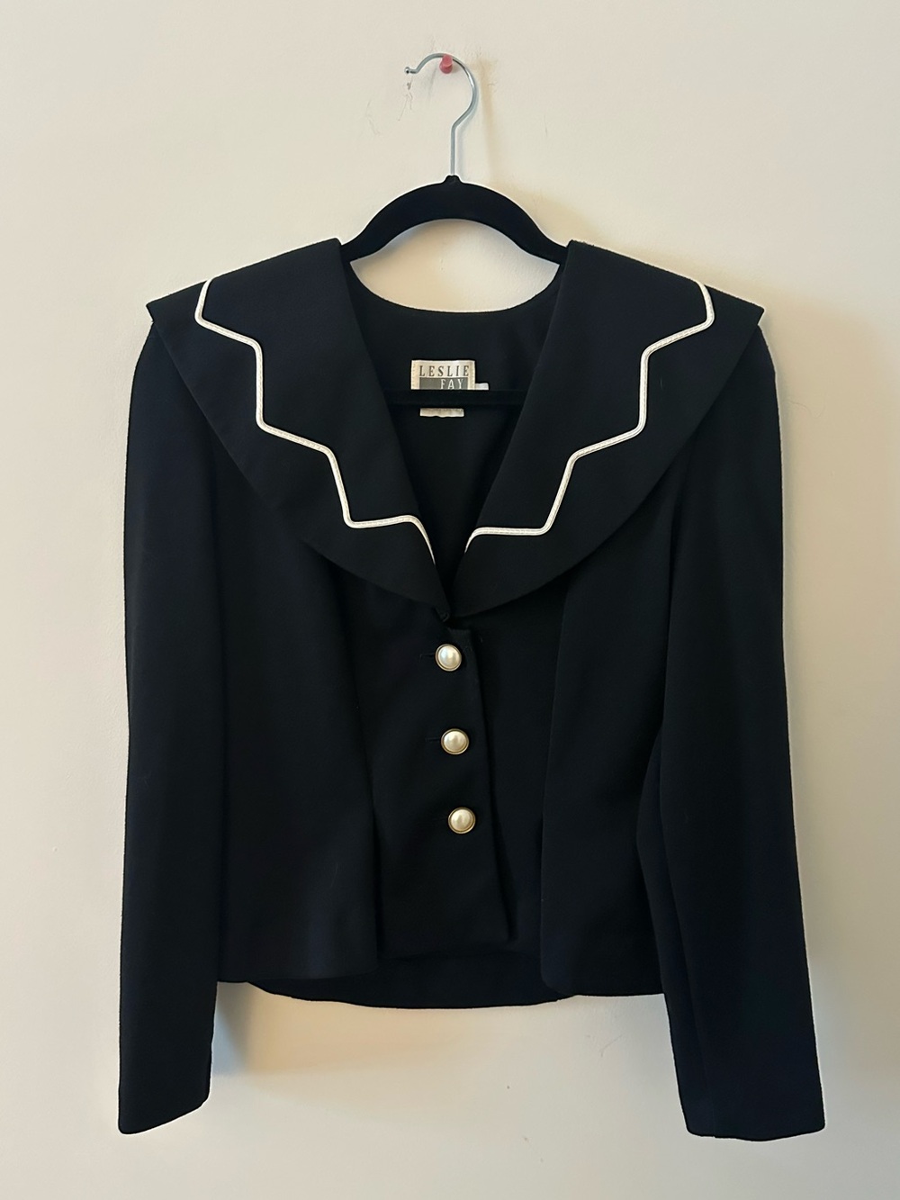 Vintage Leslie Fay Black Blazer